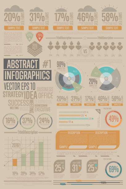 ilustrações, clipart, desenhos animados e ícones de elementos vetoriais infográficos abstratos. gráfico, ícone. - rating bar graph finance business