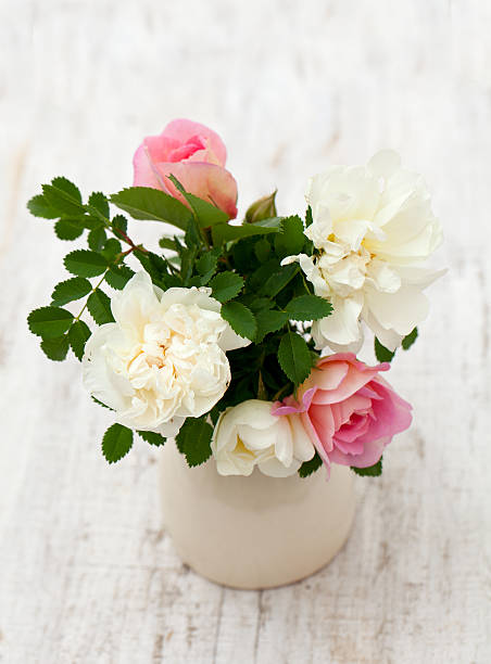 istock roses on wooden background 606221406