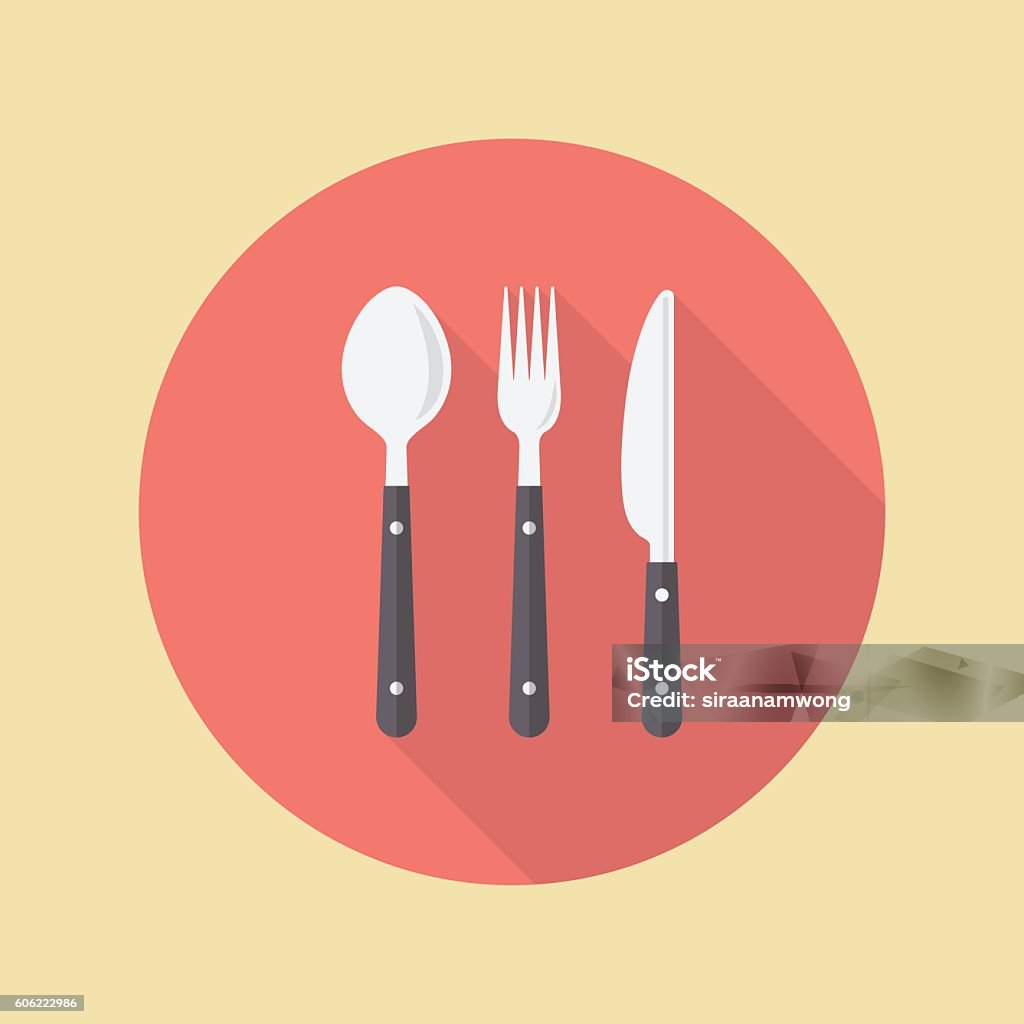 Fork spoon and knife Fork spoon and knife. Vector illustration Fork stock vector