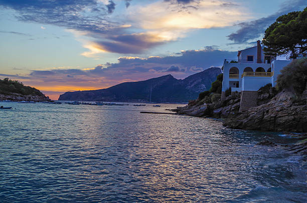 istock Beautiful sunset in Sant Elm at GR 221, Mallorca, Spain 606224012