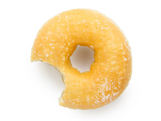 istock bite mark on homemade donut with clipping path 606224972