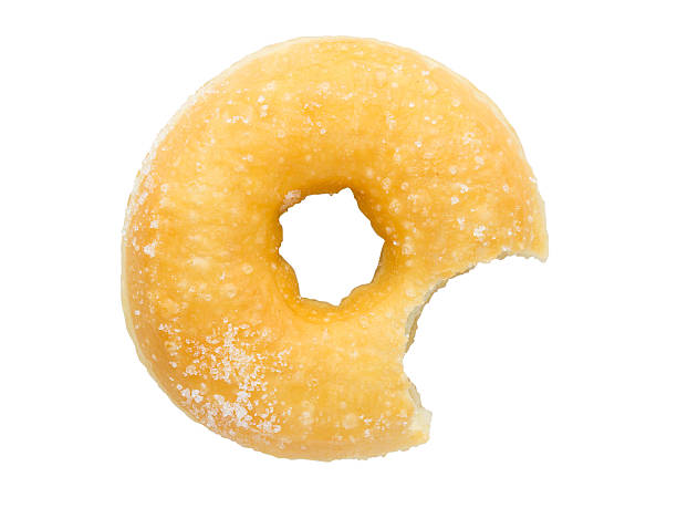 istock bite mark on homemade donut with clipping path 606225006