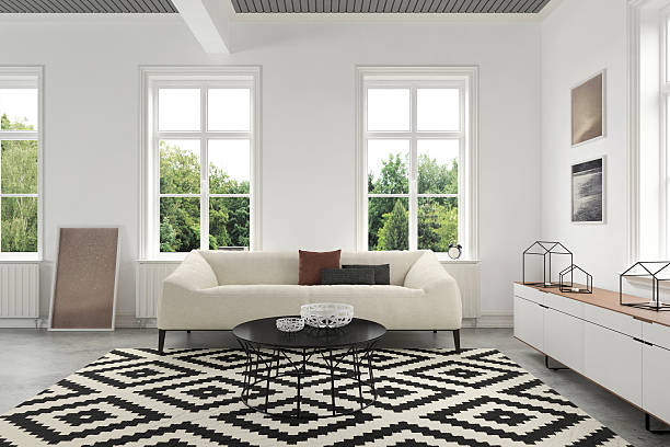istock Modern Living room with sofa and armchairs 606225710