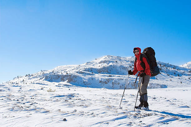 istock Hiker are in winter mountains 606225804