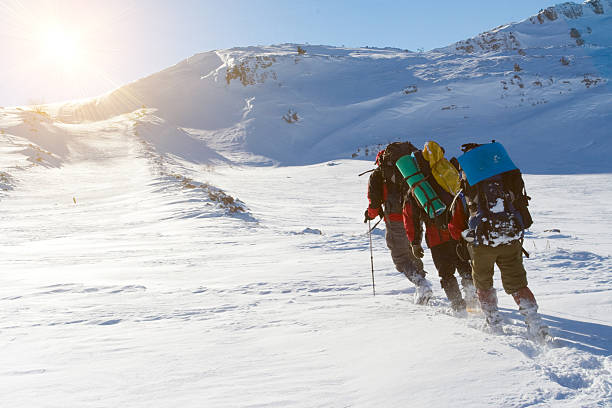 istock Hiker are in winter mountains 606225958