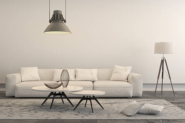 istock Modern minimalist style penthouse living room 606226440