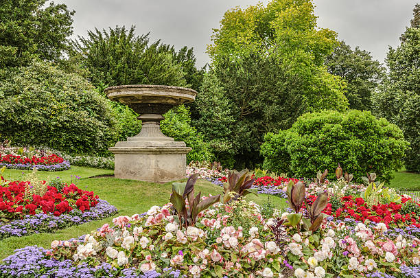 Gardens at Royal Victoria Park, Bath, England stock photo