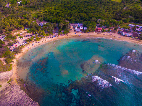 Vista aérea de Playa Jobos en Isabela Puerto Rico photo