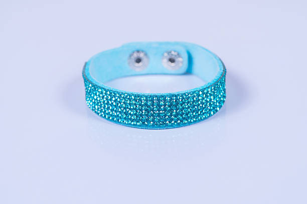 istock Colorful bracelet isolated on white background 606229058