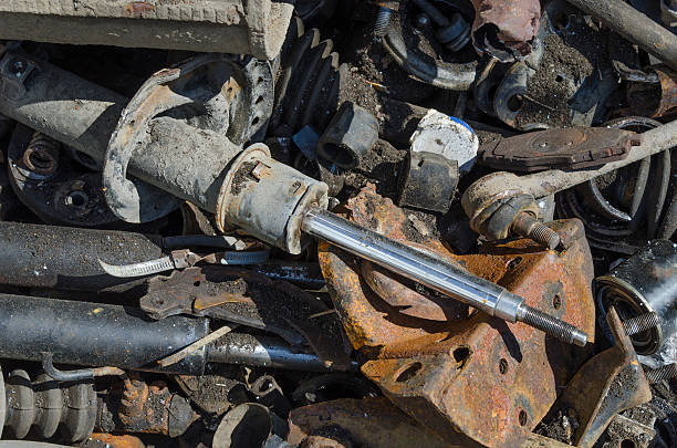 istock Useless,  old rusty car parts 606229110
