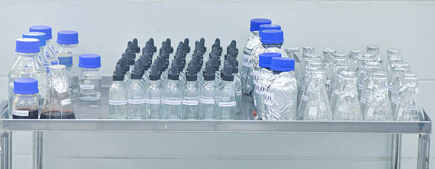 istock science laboratory test tubes , laboratory equipment 606230344