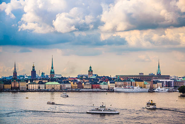 Stockholm, Sweden cityscape from the port.