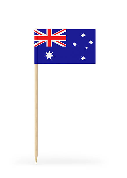 istock Small Flag of Australia on a Toothpick 606232884