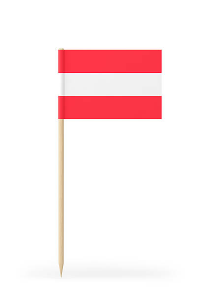 istock Small Flag of Austria on a Toothpick 606232890