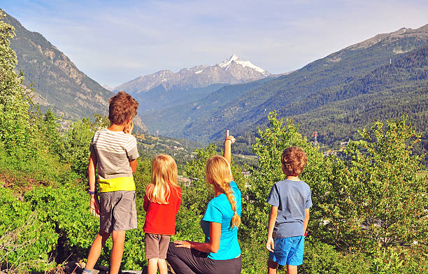 istock Family in mountains 606233064