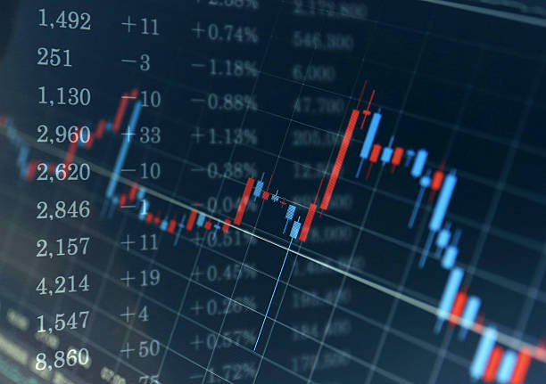 istock Fluctuation of stock prices 606233758