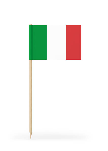 istock Small Flag of Italy on a Toothpick 606233862