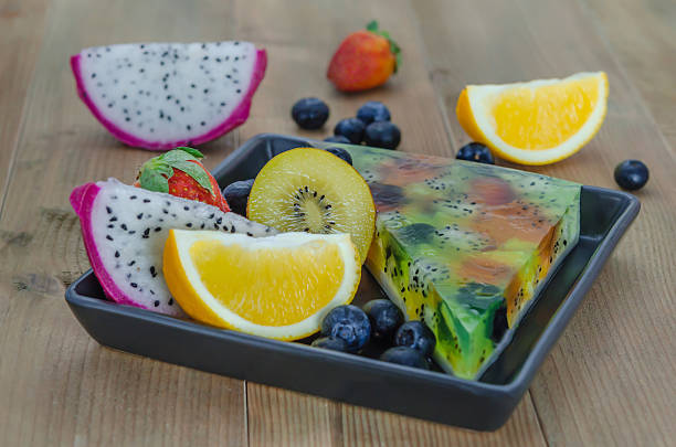 istock Mixed jelly fruits 606236460