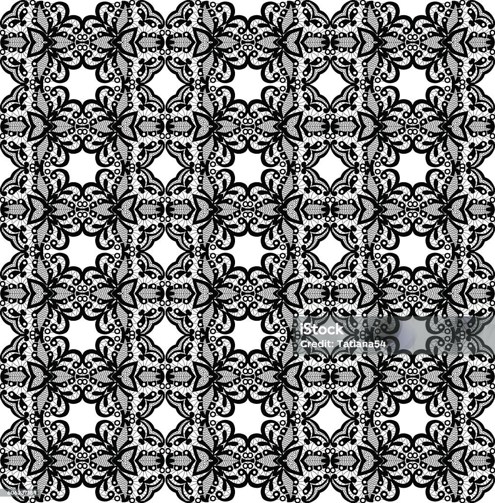 Abstract Lace Black Abstract Lace Stock Illustration - Download Image Now ...