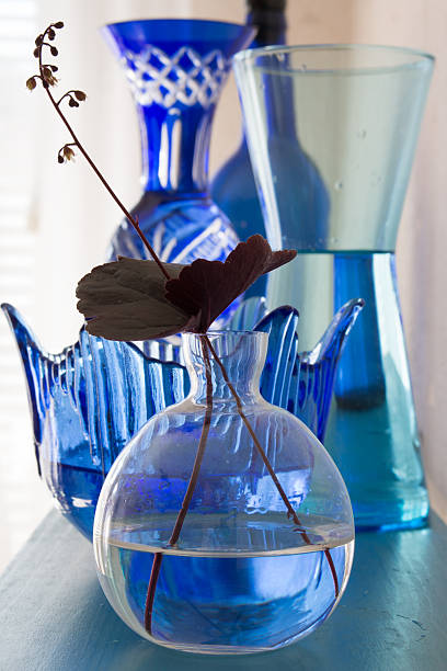 istock Vases and bowl in blue colors 606635934