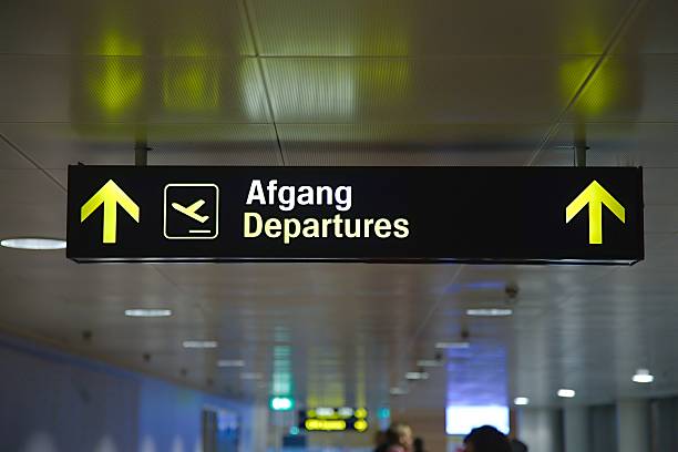 istock Departures airport sign 606640176