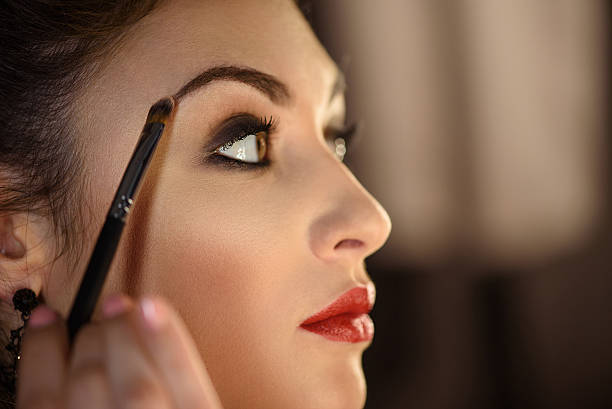 istock Attractive girl caring of her appearance 606641218