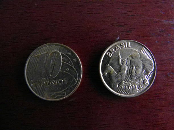 istock Brazilian Coins - Moedas Brasileiras 606665846