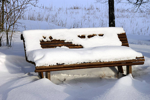 istock Bench in the winter time 606669750
