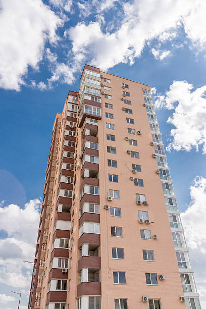 istock Modern residential building in a big city 606672198