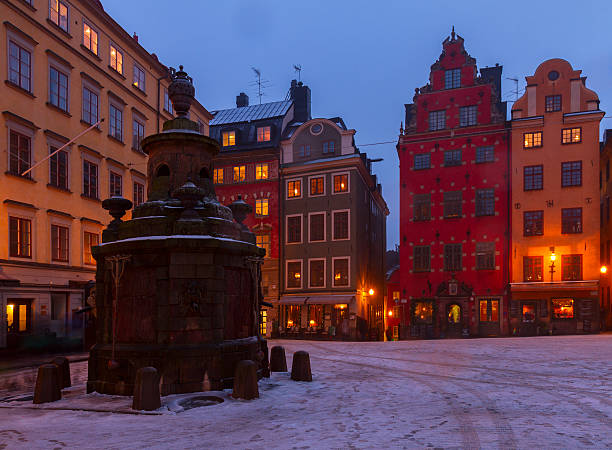 istock Gamla Stan at night, Stockholm 606676268