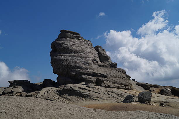 istock Anthropomorphic megalith - Sphinx of Bucegi -  Busteni, Brasov, Romania 606678294