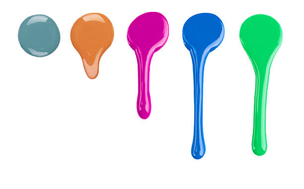 istock colored drip nail polish or paint on white background 606678852