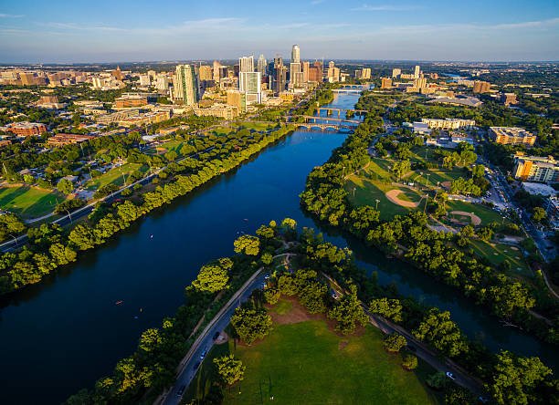 istock Over Town Lake at Zilker Park Austin Texas Sunset 606714682