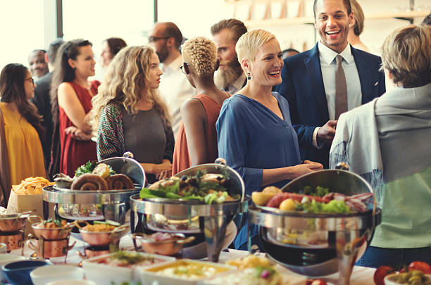 istock Food Brunch Cafe Catering Dining Cheers Event Concept 606715232