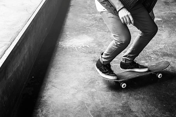 istock Skateboard Extreme Sport Skater Park Recreational Activity Conce 606730182