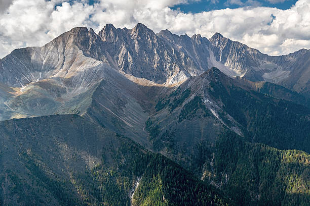 istock View to the top of Mt. Three-Headed 606733470