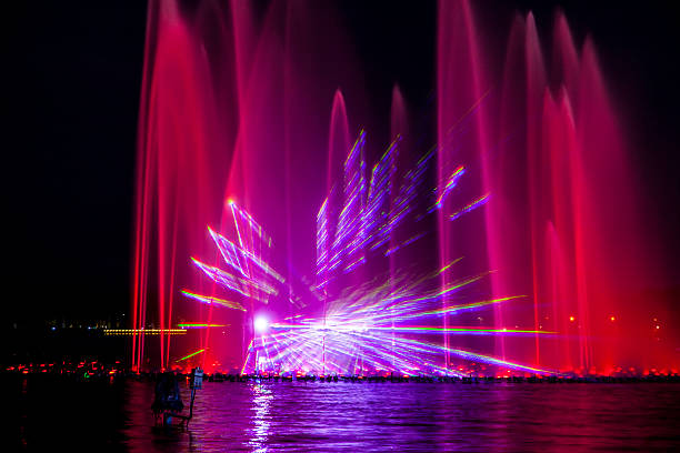 istock Music fountain at night 606737550