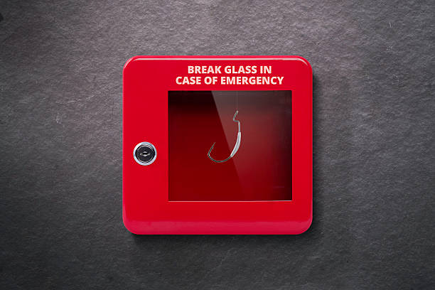 Emergency case with break away glass Red lock box with glass to be broken in case of emergency emergency break glass box stock pictures, royalty-free photos & images