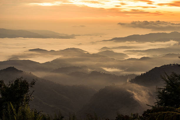 istock The highland mountains view in the morning. 607255464