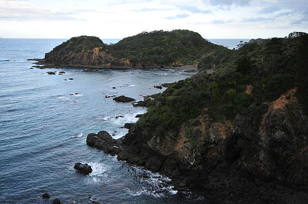 istock Sea and rocks on cloudy day 607255986