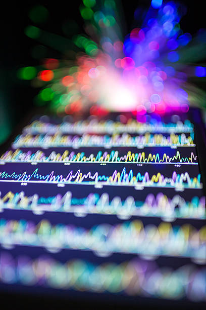 istock DNA sequencing peaks show on tablet 607256698
