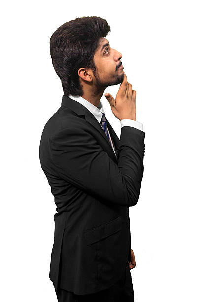 istock Young business man in thinking mood. 607257174