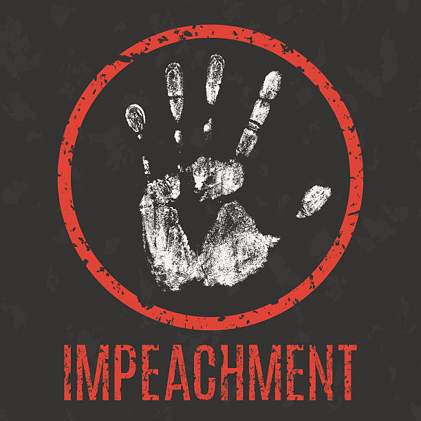 Vector. Impeachment inscription Vector illustration. impeachment inscription impeachment stock illustrations