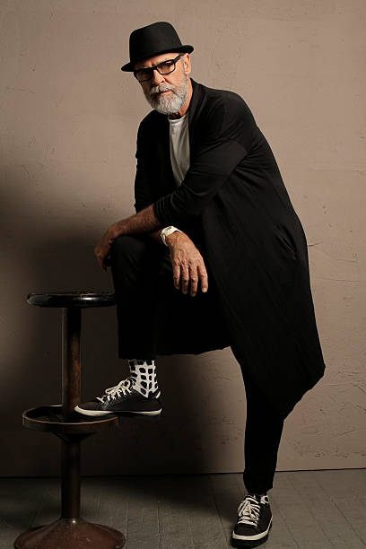 istock Lumbersexual  Bearded  Senior men hipster 607260122