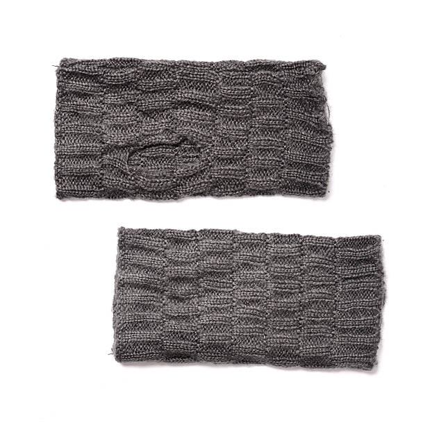 istock gray fingerless gloves isolated on white 607260608