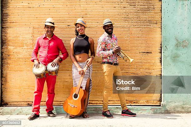 Cuban Musical Trio Stock Photo - Download Image Now - Musician, African Ethnicity, Cuba