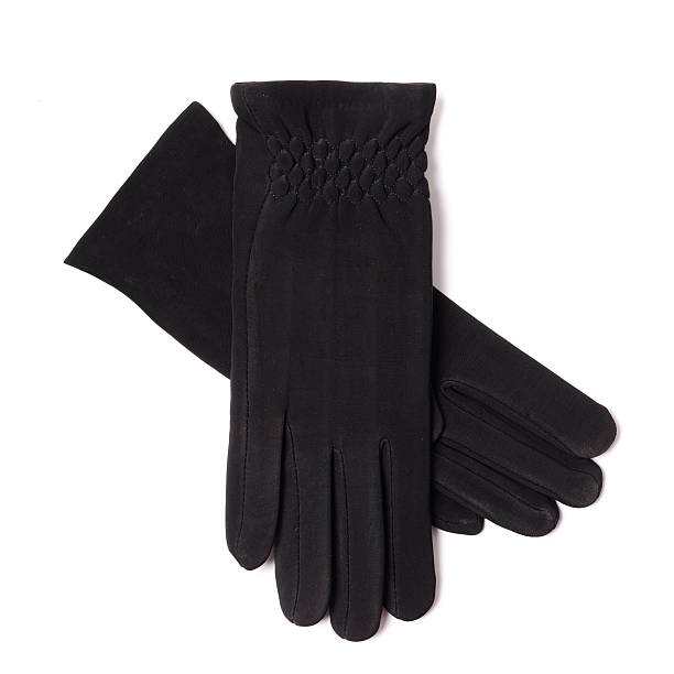 istock women's black gloves isolated on white 607264034