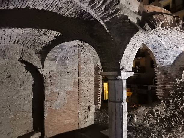 istock Remains of Roman baths 607266208