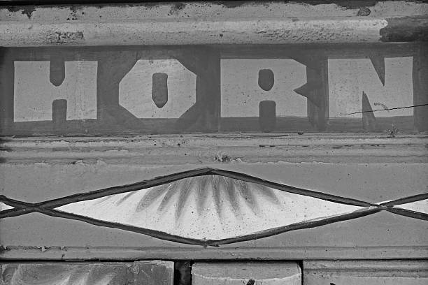 Truck painted message of horn please at backside