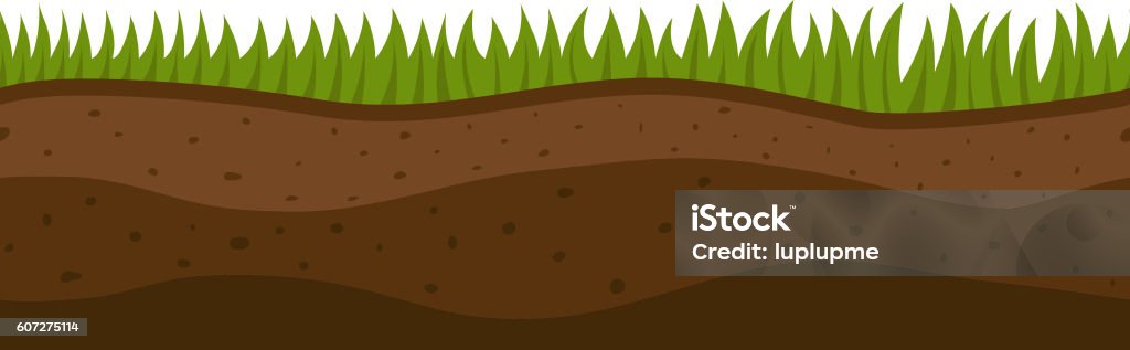 Ground slices vector Illustration of cross section ground slice isolated on white background. Some ground slices piece nature cross outdoor. Ecology underground ground slice vector. Dirt stock vector